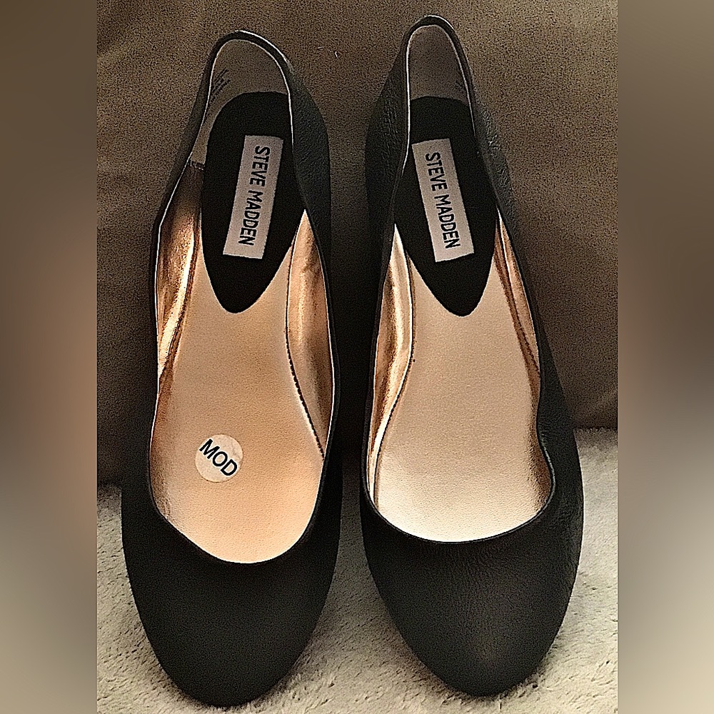 Steve Madden P-heaven black flats NWOT size 7